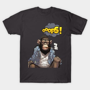 Stoned Monkey Ooops Monkey Thoughts T-Shirt